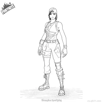 Free printable Champion Sparkplug 02 Coloring Page - Free PDF Printable Fortnite Coloring Sheets coloring page